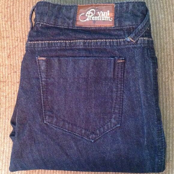 YMI PREMIUM FLARE Dark Rinse Jeans Size 7 y2k - Picture 2 of 8